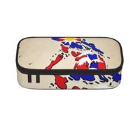 Cbaaghh Abstract Philippine Flag Map02 Print Pencil Case,Large Capacity Pencil Case,Multi-Purpose Makeup Pouch with Zipper