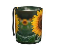 Cbaaghh Beautiful Sunflower Print Car Trash Can,Car Garbage Can Waste Basket Cars Accessories Trip Essentials