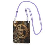 Cbaaghh Clock Gear Print Carry A Mobile Phone Bag Diagonally,Mini Crossbody Phone Bag -Purse For Mobile And Phones