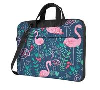 Cbaaghh Floral Swan Print Laptop Bag,Laptop Sleeve Case,Computer Bag With Accessory Pocket