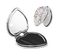 Cbaaghh French Paris Tour Eiffel Tower Print Portable Pocket Makeup Mirror,Compact Mirror,Mirror For Purses