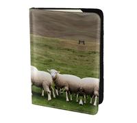 Cbaaghh Lambs and Sheep Print Passport Holder 5.5in,Leather Passport Book Cover -Travel Passport Holder