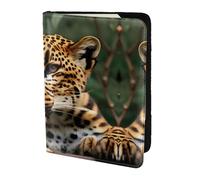 Cbaaghh Leopard Pattern Print Passport Holder 5.5in,Leather Passport Book Cover -Travel Passport Holder