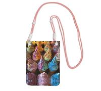 Cbaaghh Many Colored Ice Cream Print Carry A Mobile Phone Bag Diagonally,Mini Crossbody Phone Bag -Purse For Mobile And Phones