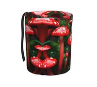 Cbaaghh Red Mushrooms Print Car Trash Can,Car Garbage Can Waste Basket Cars Accessories Trip Essentials