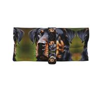 Cbaaghh Rottweiler Pattern Print Glasses Storage Bag,Sunglasses Cases Portable Soft Eye Glass Case Sunglass Storage Box