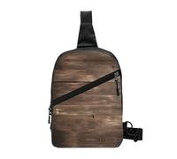 Cbaaghh Rustic Old Barn Wood Print Chest Package,Messenger Bag Sports Leisure For Travel & Daily Essentials