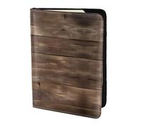 Cbaaghh Rustic Old Barn Wood Print Passport Holder 5.5in,Leather Passport Book Cover -Travel Passport Holder