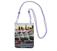 Cbaaghh San Francisco Print Carry A Mobile Phone Bag Diagonally,Mini Crossbody Phone Bag -Purse For Mobile And Phones