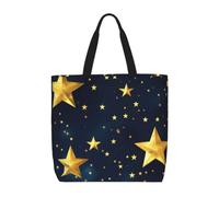 Cbaaghh Stars Eastern Pattern Print Tote Bags, Reusable Grocery Shopping Cloth Bags, Suitable For Promotion, Gift, Activity