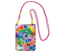 Cbaaghh Tie Dye Hippies Print Carry A Mobile Phone Bag Diagonally,Mini Crossbody Phone Bag -Purse For Mobile And Phones