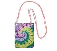Cbaaghh Tie Dye Hippies Print Carry A Mobile Phone Bag Diagonally,Mini Crossbody Phone Bag -Purse For Mobile And Phones