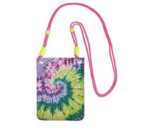 Cbaaghh Tie Dye Hippies Print Carry A Mobile Phone Bag Diagonally,Mini Crossbody Phone Bag -Purse For Mobile And Phones