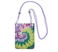 Cbaaghh Tie Dye Hippies Print Carry A Mobile Phone Bag Diagonally,Mini Crossbody Phone Bag -Purse For Mobile And Phones