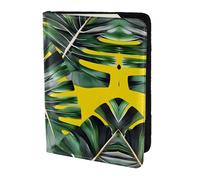 Cbaaghh Tropical Banana Palm Leaves Print Passport Holder 5.5in,Leather Passport Book Cover -Travel Passport Holder