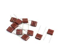 CBB 1uF 105K 450V Radial Lead Metallized Polypropylene Film Capacitors 10Pcs(CBB 1uF 105K 450-V - Вlе?-metallisierter Polypropylen-Filmkondensator 10 Stück Components Component