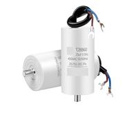 CBB60 electronic starter Run Capacitor 450V 4UF~100UF Air Conditioner Capacitors Start Water Pump Washer Air Pump with Screws(450V20UF)