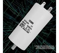 CBB60 Motor Capacitor Anti-Overvoltage Shock Long Service Life for Washing Machine Water Pump 50 60Hz