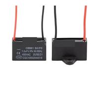 CBB61 450V Terminal Ceiling Fan electronic starter Running Rectangle Capacitor 0.8uf-20uf 1UF 1.2UF 1.5UF 1.8UF 2UF 2.5UF 3UF 3.5UF 4UF 4.5UF(12UF 50x25x35mm)