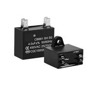 CBB61 Air Conditioner Capacitor Fan Start electronic starter Run Capacitor 450V 1UF 1.2UF 1.5UF 2UF 2.5UF 3UF 3.5UF 4UF 4.5UF 5UF 6UF 12UF BIANMTSW(450V15UF)