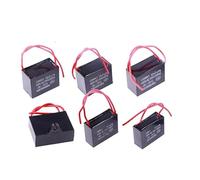 CBB61 Fan Capacitor 450V Terminal Ceiling Fan electronic starter Running Rectangle Capacitor 1uf/1.2uf/1.5uf/2uf/2.5uf/3uf/3.5uf/4uf/5uf/6uf(6UF)