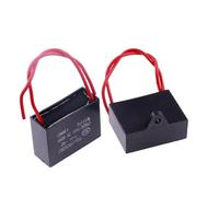 CBB61 Fan Capacitor 450V Terminal Ceiling Fan electronic starter Running Rectangle Capacitor 1uf/1.2uf/1.5uf/2uf/2.5uf/3uf/3.5uf/4uf/5uf/6uf BIANMTSW(1.2UF)