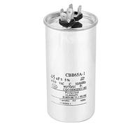 CBB65 45UF 450V Capacitor Aluminum Foil Air Conditioning Compressor Start Capacitor Non Polarity Electrolysis Round Shape Durable for AC Motor Drive and Industrial Equipment
