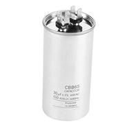 CBB65A-1 Cylindrical Motor Capacitor, Motor Condenser 30uF AC 450V Suitable for Air Conditioners, Compressors and Motors