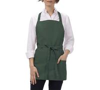 CBBEONRN Unisex Bistro Server Apron Cooking Aprons for Kitchen Cooking Restaurant BBQ Painting CraftingGreen,One Size