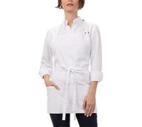 CBBEONRN Unisex Bistro Server Apron Cooking Aprons for Kitchen Cooking Restaurant BBQ Painting CraftingWhite,One Size