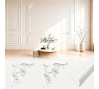 CBBEONRN Wall Molding And Trim Kit Flexible Decorative Trim for Walls Wainscoting And Door Frame Upgrade Paintable DIY Home Decor Style U,S