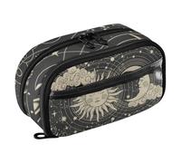 CBBYY Astrology Tarot Goth Large Pencil Case Pouch Pen Case with Multi-Slot Pencil Pouch Bag Zipper for Office Organizer School Boys Girls