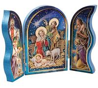 CBC Christmas Nativity Scene Triptych Holy Family Jesus in a Manger Wise Men