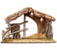 CBC Christmas Shed for Nativity Set Wood Real Foliage 67 cm