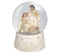 CBC Christmas Snowglobe Holy Family Off White Xmas Snowball 6 cm