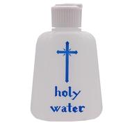CBC Distributors Holy Water Bottle 150ml Reusable Empty Plastic Dispenser with Easy Flip Sprinkle Top (12)