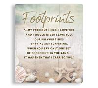 cbc Footprints in the sand Porcelain plaque