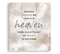 CBC Porcelain Plaque because Someone we love is In Heaven