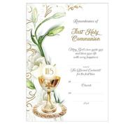 CBC Remembrance of First 1st Holy Communion Certificate with Gold Foil Detailing C58200