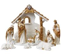 CBC Resin Nativity set with stable 9-8 inch Figures (89419)