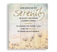 cbc Serenity Prayer Porcelain Decorative Plaque, 5 * 5 Inch, Wall Mount, Traditional Style