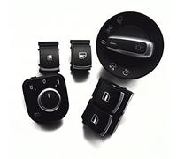 CBCLOPKLCU Car Shift Knob Cover for Vw for EOS for Golf Mk5 Mk6 Mirror Headlight Window Fuel Tank Switch (OE# 5ND941431A 5K3959857A 5ND959855 5KD959833)