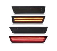 CBCLOPKLCU Indicator Bulb Side Marker Lights Compatible with Dodge For Challenger 2008-2014 Front Red Rear Fender Reflector Indicator