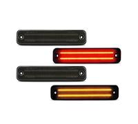 CBCLOPKLCU Tail Light 4PCS Rear Tail Lights For Hummer H2 2003-2009 Smoked Shell Car Front Rear LED Side Marker Light Car Rear Tail Lamp