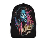 CBCoin Michael Jackson School Bag for Kids Bookbag Children's Light Weight Book Bag Backpack Toddlers Gift for Primary School Travel Backpacks 40x28x16cm