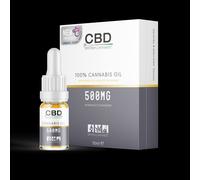 CBD by BRITISH CANNABIS 100% Cannabis Oil (500mg) 10ml in Brown CBD by BRITISH CANNABIS Brown