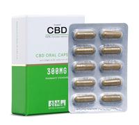 CBD Capsules (300mg) British Cannabis, 100% Cannabis Sativa L., CBD Tablets, Made in the UK, 10mg CBD per Capsule, Gluten-Free & Vegan, 30 Capsules