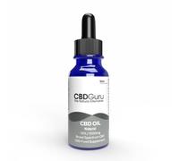 CBD Guru CBD Oil 1000mg 10ml - 5mg CBD per Drop, 10% Broad Spectrum CBD Oil, Natural Flavour, Vegan, Naturally Sourced MCT Coconut Oil - Food Supplement (18+)