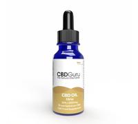 CBD Guru CBD Oil Drops 2000mg 10ml - Citrus Flavour Broad Spectrum CBD 20% for Sleep & Anxiety Support