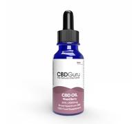 CBD Guru CBD Oil Drops 2000mg 10ml - 20% Broad Spectrum CBD Oil, Mixed Berry Flavour, Naturally Sourced MCT Oil - Food Supplement (18+)